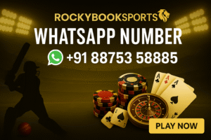 RockyBookSports WhatsApp Number cricket casino support banner